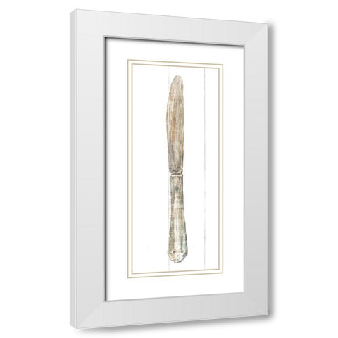 Setting the Table III Light White Modern Wood Framed Art Print with Double Matting by Wild Apple Portfolio