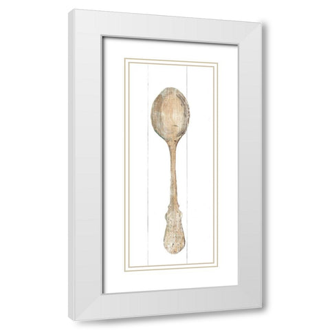 Setting the Table IV Light White Modern Wood Framed Art Print with Double Matting by Wild Apple Portfolio