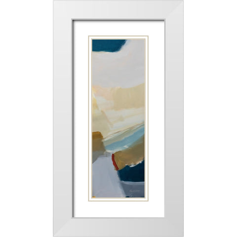 Dana Point III White Modern Wood Framed Art Print with Double Matting by Munger, Pamela