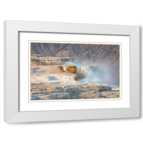 Terraces of Canary Spring White Modern Wood Framed Art Print with Double Matting by Majchrowicz, Alan