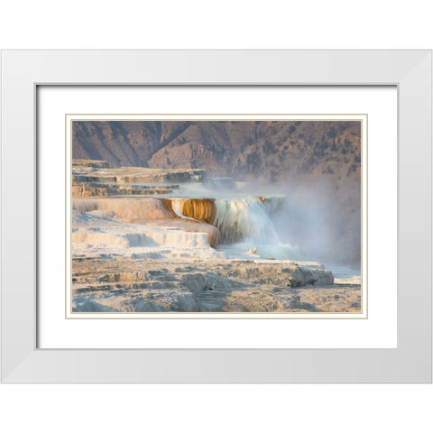 Terraces of Canary Spring White Modern Wood Framed Art Print with Double Matting by Majchrowicz, Alan