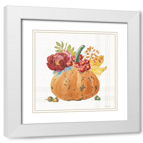 Wooded Harvest XI White Modern Wood Framed Art Print with Double Matting by Grove, Beth