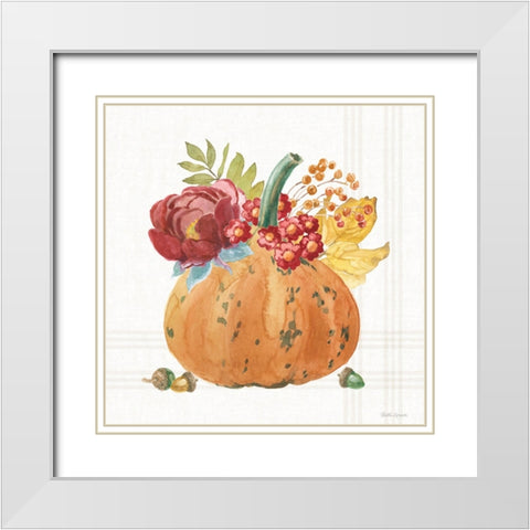 Wooded Harvest XI White Modern Wood Framed Art Print with Double Matting by Grove, Beth