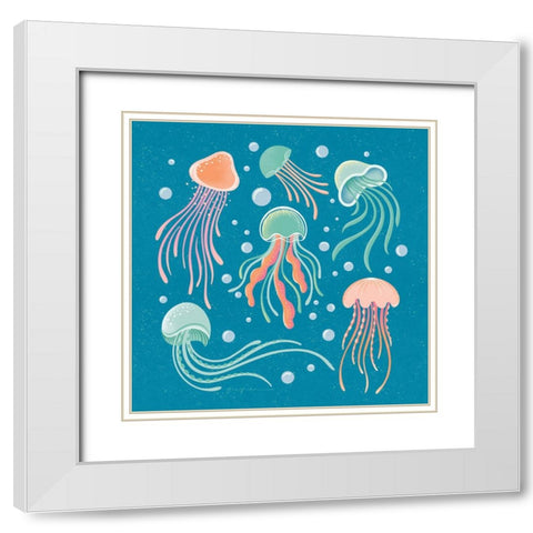 Under the Sea IV White Modern Wood Framed Art Print with Double Matting by Graham, Gia