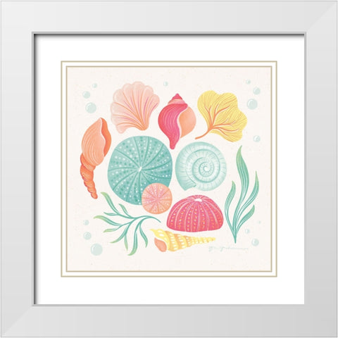 Under the Sea VI White Modern Wood Framed Art Print with Double Matting by Graham, Gia