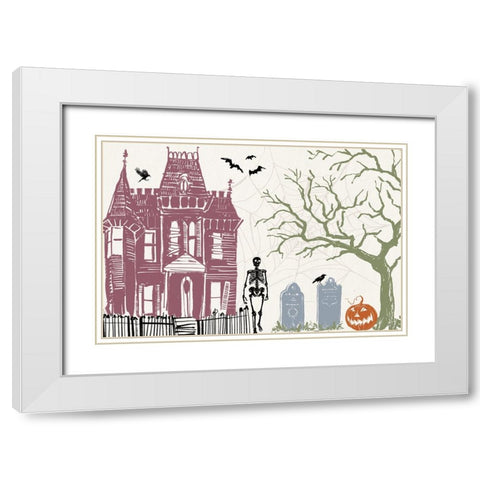 Haunted I Color White Modern Wood Framed Art Print with Double Matting by Tavoletti, Anne