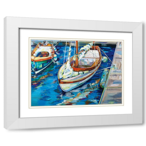 Rest White Modern Wood Framed Art Print with Double Matting by Vertentes, Jeanette