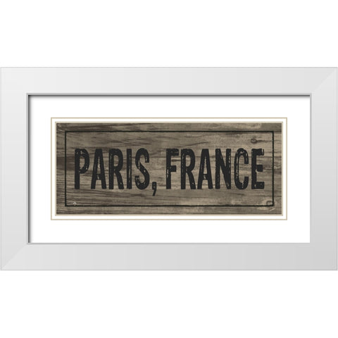 Destination Signs I Brown White Modern Wood Framed Art Print with Double Matting by Studio, Pela