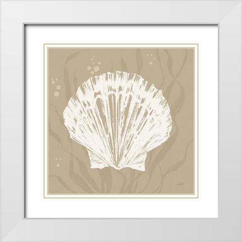 Seaside Style XV Shell White Modern Wood Framed Art Print with Double Matting by Tavoletti, Anne