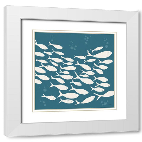 Seaside Style VI v2 White Modern Wood Framed Art Print with Double Matting by Tavoletti, Anne