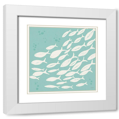 Seaside Style VII v2 White Modern Wood Framed Art Print with Double Matting by Tavoletti, Anne