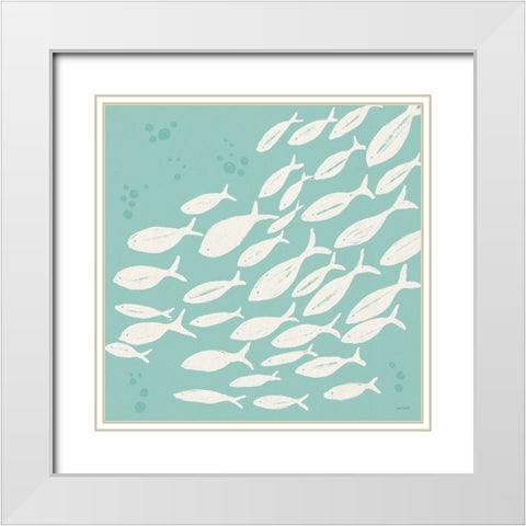 Seaside Style VII v2 White Modern Wood Framed Art Print with Double Matting by Tavoletti, Anne