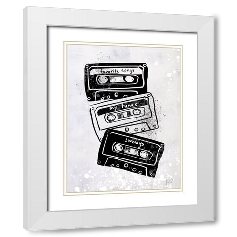 Turn it Up XI White Modern Wood Framed Art Print with Double Matting by Youngstrom, Kent