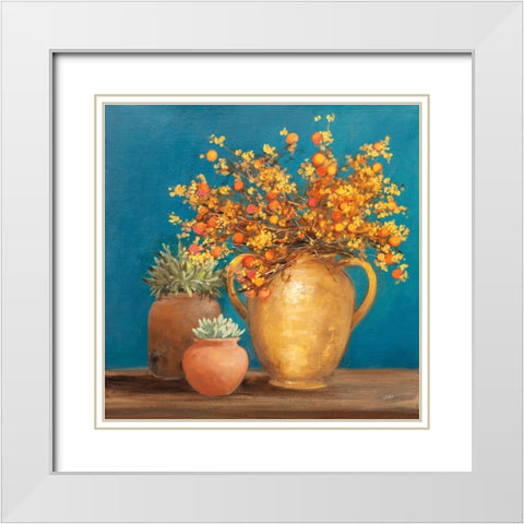 Richness of Life I White Modern Wood Framed Art Print with Double Matting by Purinton, Julia