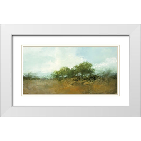 Change in Atmosphere White Modern Wood Framed Art Print with Double Matting by Purinton, Julia