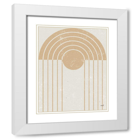 Tan Gate I White Modern Wood Framed Art Print with Double Matting by Hershey, Moira
