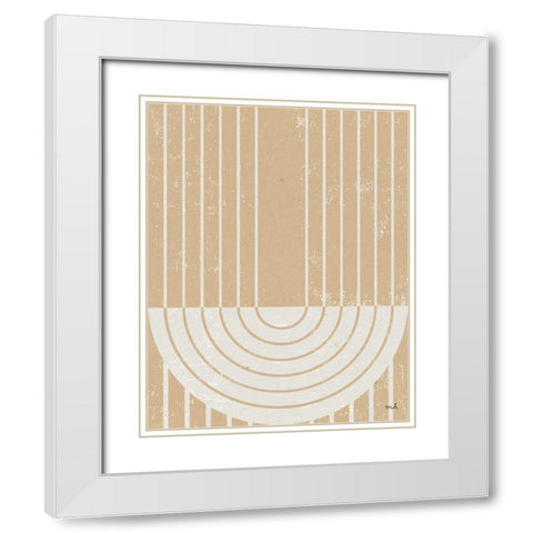 Tan Gate II White Modern Wood Framed Art Print with Double Matting by Hershey, Moira