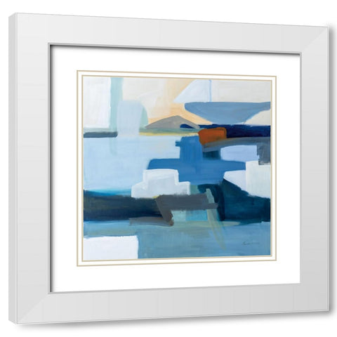 Monterey White Modern Wood Framed Art Print with Double Matting by Munger, Pamela