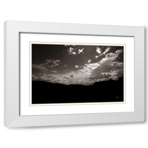 From Below White Modern Wood Framed Art Print with Double Matting by Larson, Nathan