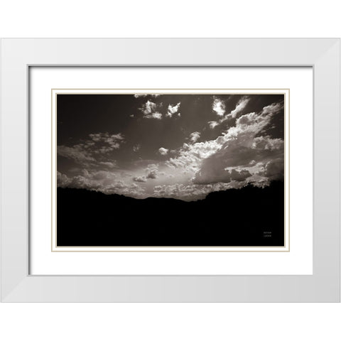 From Below White Modern Wood Framed Art Print with Double Matting by Larson, Nathan