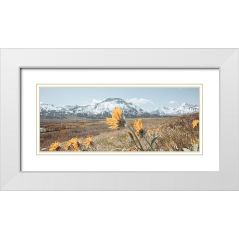 Crop White Modern Wood Framed Art Print with Double Matting by Larson, Nathan