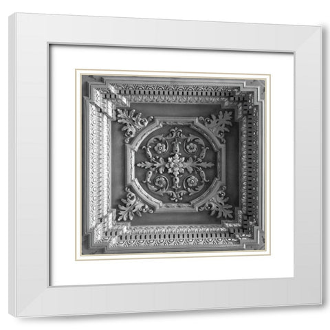 Architectural Design I White Modern Wood Framed Art Print with Double Matting by Van Swearingen, Debra