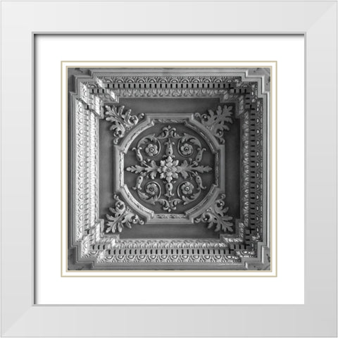 Architectural Design I White Modern Wood Framed Art Print with Double Matting by Van Swearingen, Debra