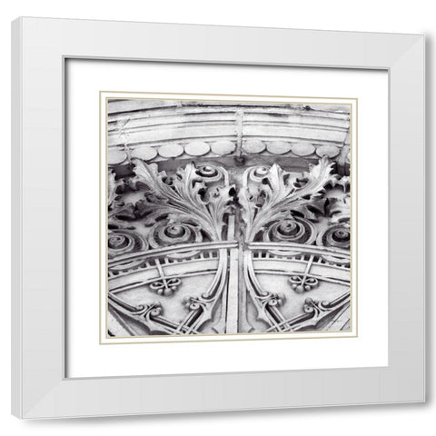 Architectural Design II White Modern Wood Framed Art Print with Double Matting by Van Swearingen, Debra