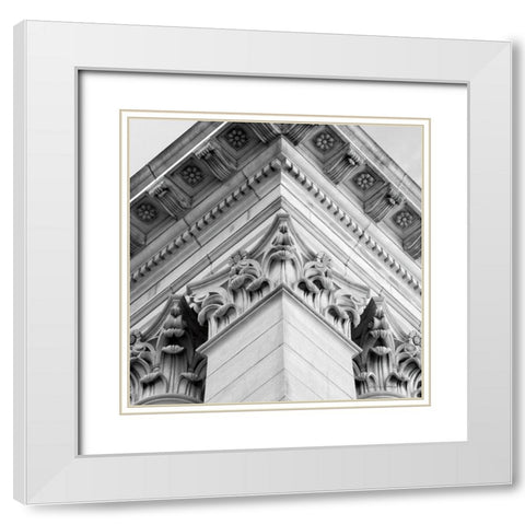 Architectural Design IV White Modern Wood Framed Art Print with Double Matting by Van Swearingen, Debra