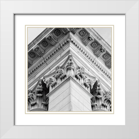 Architectural Design IV White Modern Wood Framed Art Print with Double Matting by Van Swearingen, Debra