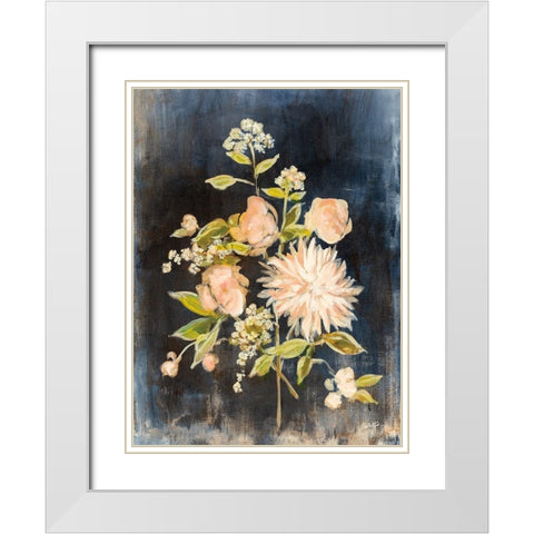 Fleeting Blooms III White Modern Wood Framed Art Print with Double Matting by Purinton, Julia