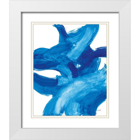 Kinetic II White Modern Wood Framed Art Print with Double Matting by Purinton, Julia