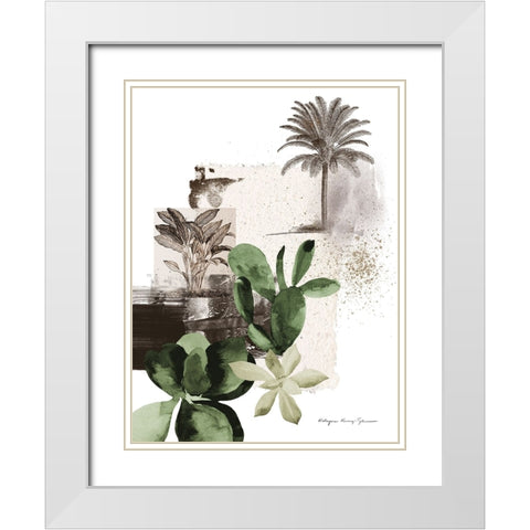 Botanicum White Modern Wood Framed Art Print with Double Matting by Kucwaj-Tybur, Kasia