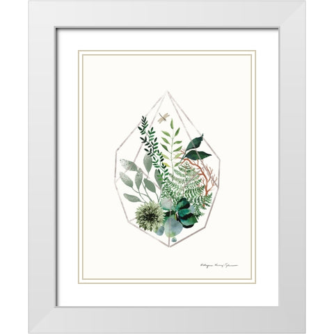Terrarium White Modern Wood Framed Art Print with Double Matting by Kucwaj-Tybur, Kasia