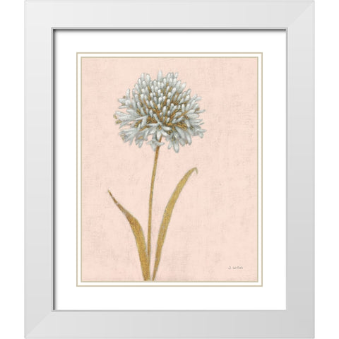 Shimmering Summer I Blush Crop White Modern Wood Framed Art Print with Double Matting by Wiens, James