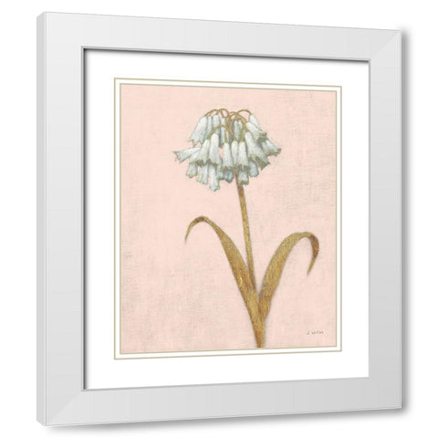 Shimmering Summer II Blush Crop White Modern Wood Framed Art Print with Double Matting by Wiens, James