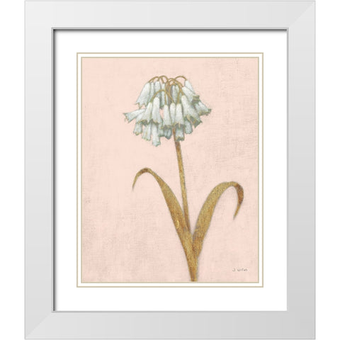 Shimmering Summer II Blush Crop White Modern Wood Framed Art Print with Double Matting by Wiens, James