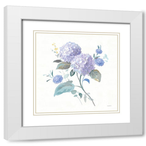 Spring Morning I White Modern Wood Framed Art Print with Double Matting by Nai, Danhui