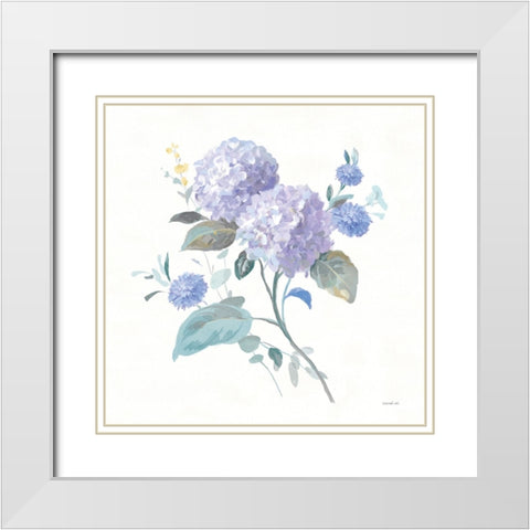 Spring Morning I White Modern Wood Framed Art Print with Double Matting by Nai, Danhui