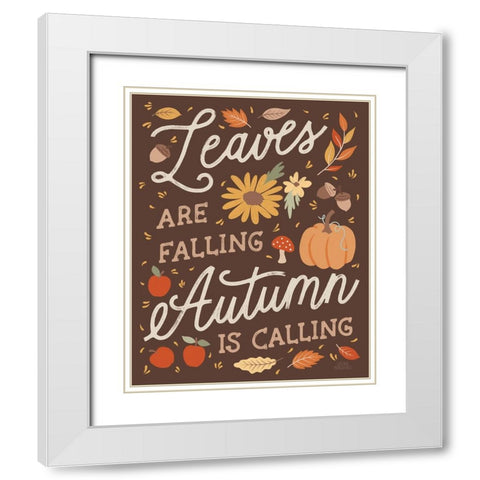 Harvest Wishes IV White Modern Wood Framed Art Print with Double Matting by Marshall, Laura