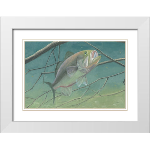 Fresh Catch II White Modern Wood Framed Art Print with Double Matting by Wiens, James