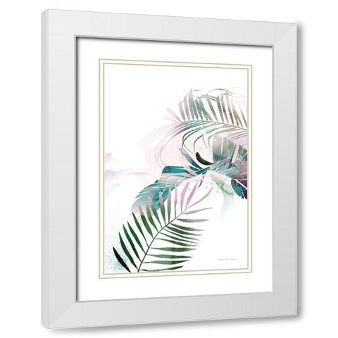 Tropical Floral III White Modern Wood Framed Art Print with Double Matting by Kucwaj-Tybur, Kasia