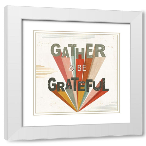 Harvest Craze IV White Modern Wood Framed Art Print with Double Matting by Charron, Veronique