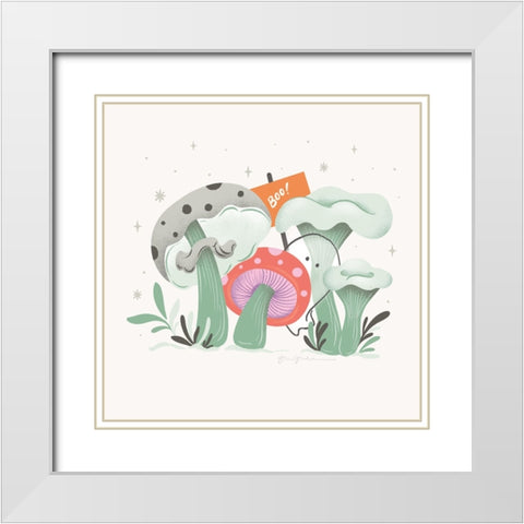 Dark Side IV White Modern Wood Framed Art Print with Double Matting by Graham, Gia