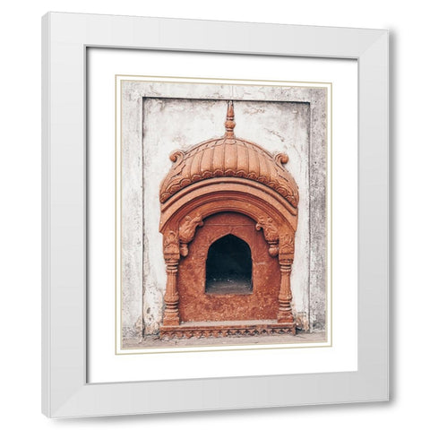 Offering White Modern Wood Framed Art Print with Double Matting by Larson, Nathan