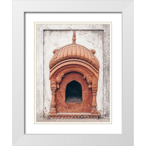 Offering White Modern Wood Framed Art Print with Double Matting by Larson, Nathan