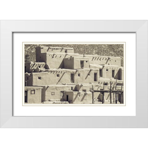 Summer Shadows White Modern Wood Framed Art Print with Double Matting by Larson, Nathan