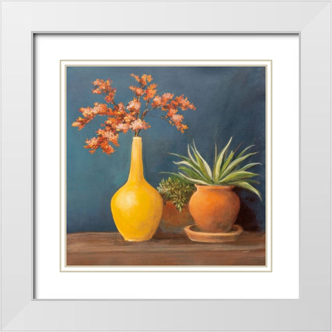 Richness of Life II Deep Blue White Modern Wood Framed Art Print with Double Matting by Purinton, Julia