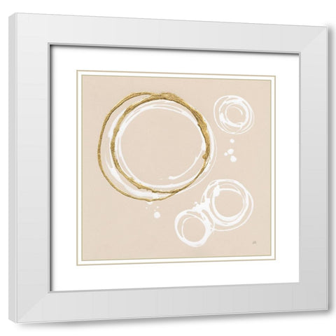 Evolution I White Modern Wood Framed Art Print with Double Matting by Paschke, Chris