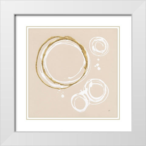 Evolution I White Modern Wood Framed Art Print with Double Matting by Paschke, Chris